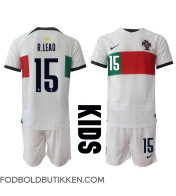 Portugal Rafael Leao #15 Udebanetrøje Børn VM 2022 Kortærmet (+ Korte bukser)